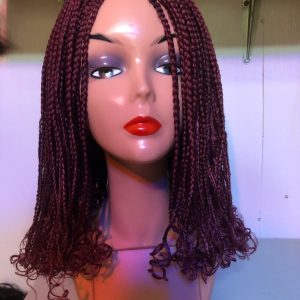 ZohcoCollections: Wine Bottom Curls Braided Wig